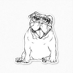 tank english bulldog decal sticker english bulldog by inkopious