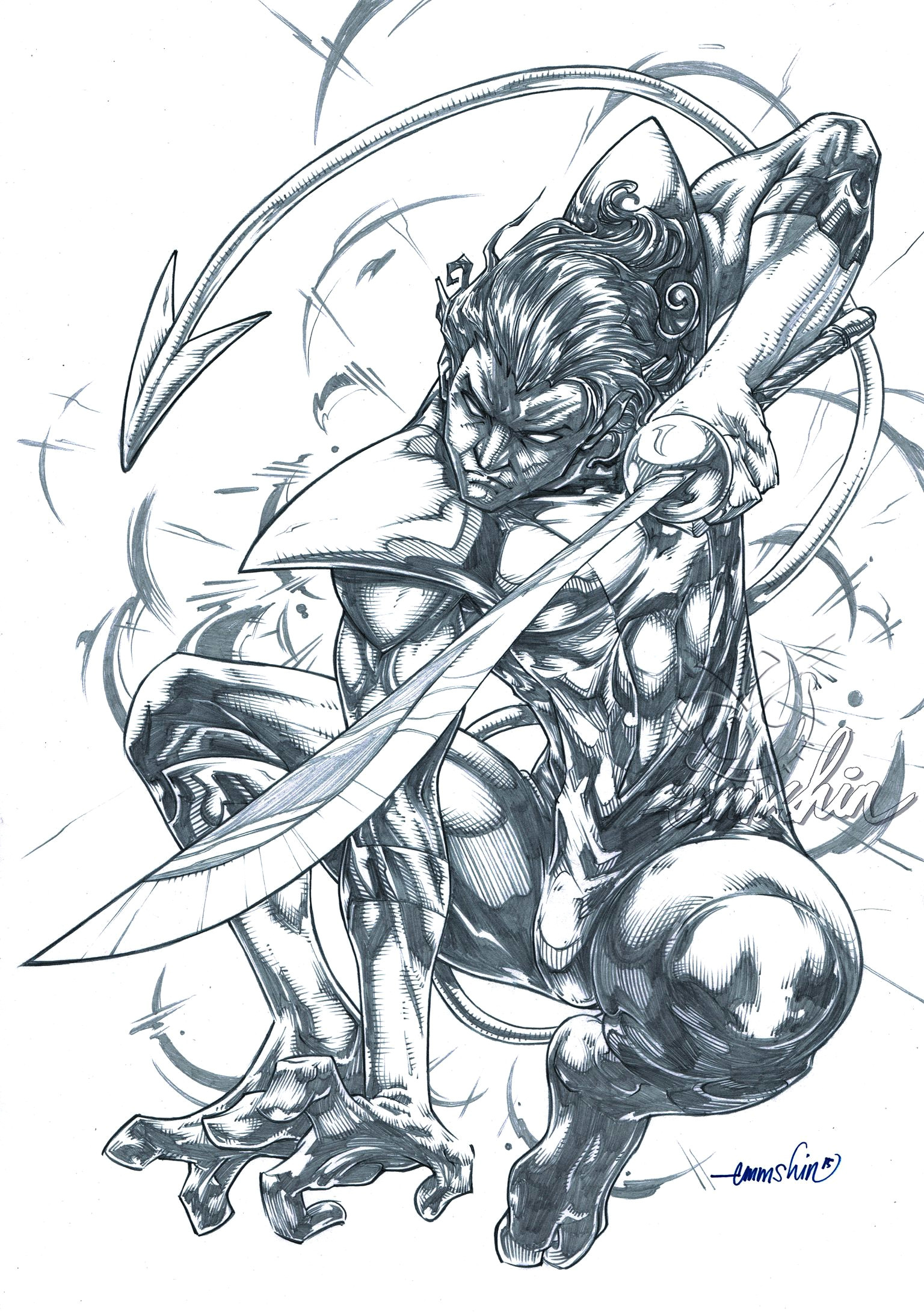 nightcrawler pencils commission emmshin deviantart com on deviantart