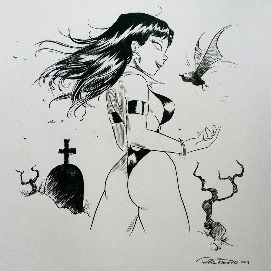 vampirella commission by raultrevino on deviantart