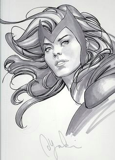 scarlet witch she looks very pretty here comic book characters marvel characters