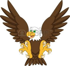 eagle cartoon flying