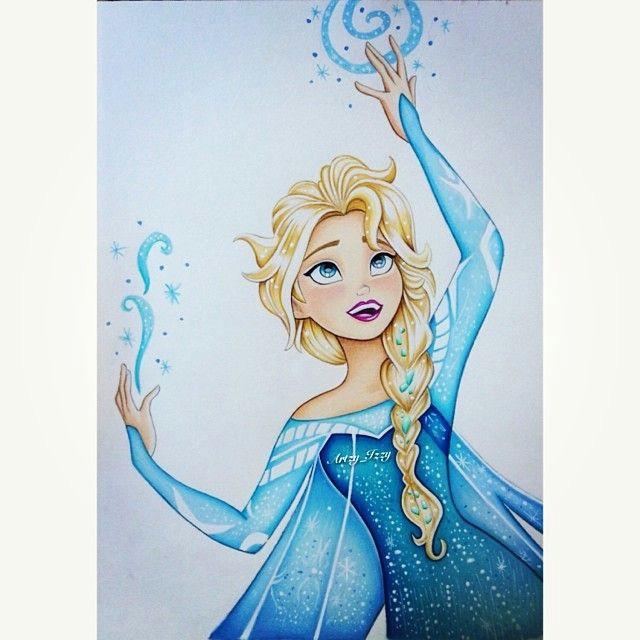 elsa drawing