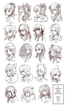 character art character design hair styles anime hair styles drawing female anime