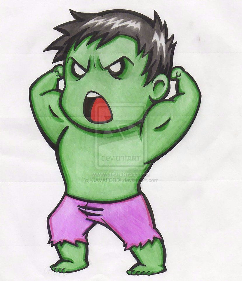 chibi hulk color by cavaferdi on deviantart