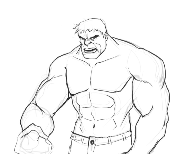 how to draw hulk