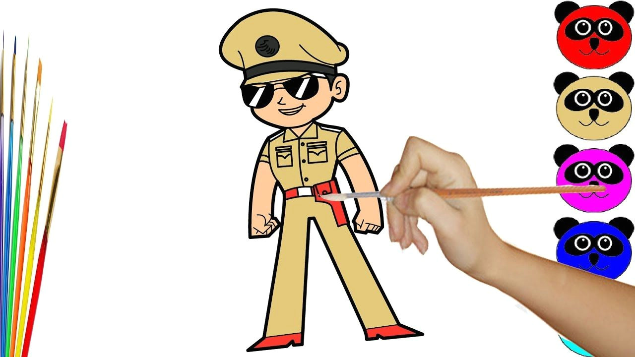 learn color with little singham cartoon drawing learn color video for