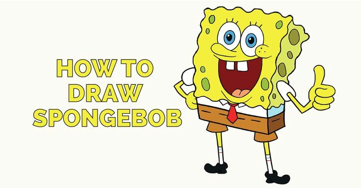 how to draw spongebob easy and simple guide