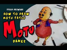 how to draw motu patlu motu dance