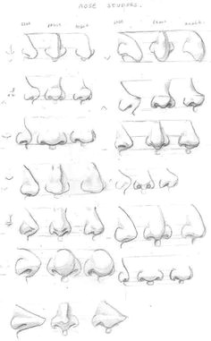 how to draw nose character design references manga face draws drawing