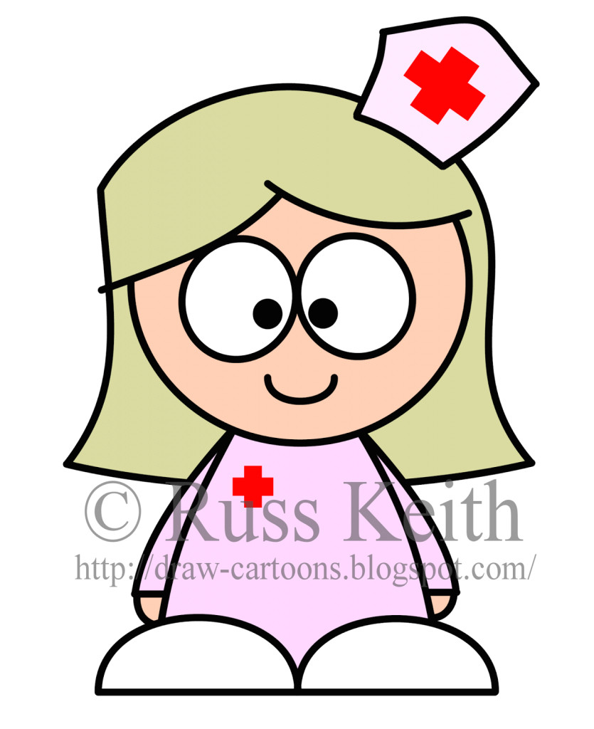 835x1024 cartoon drawing nurse