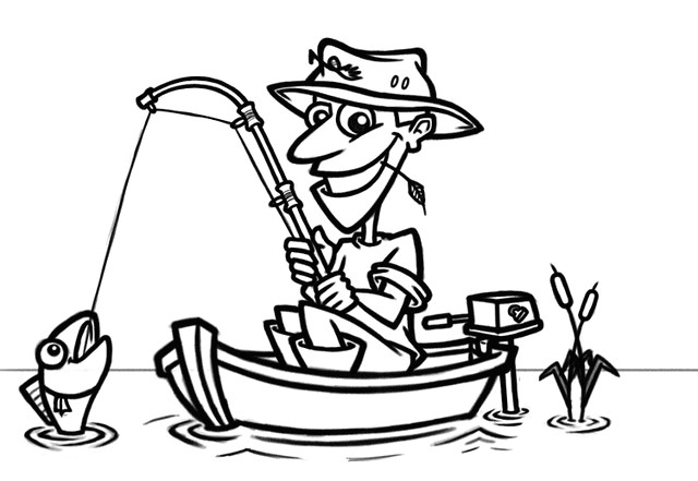 cartoon pictures of fishermen clipart library