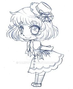 little sailor chibi sketch