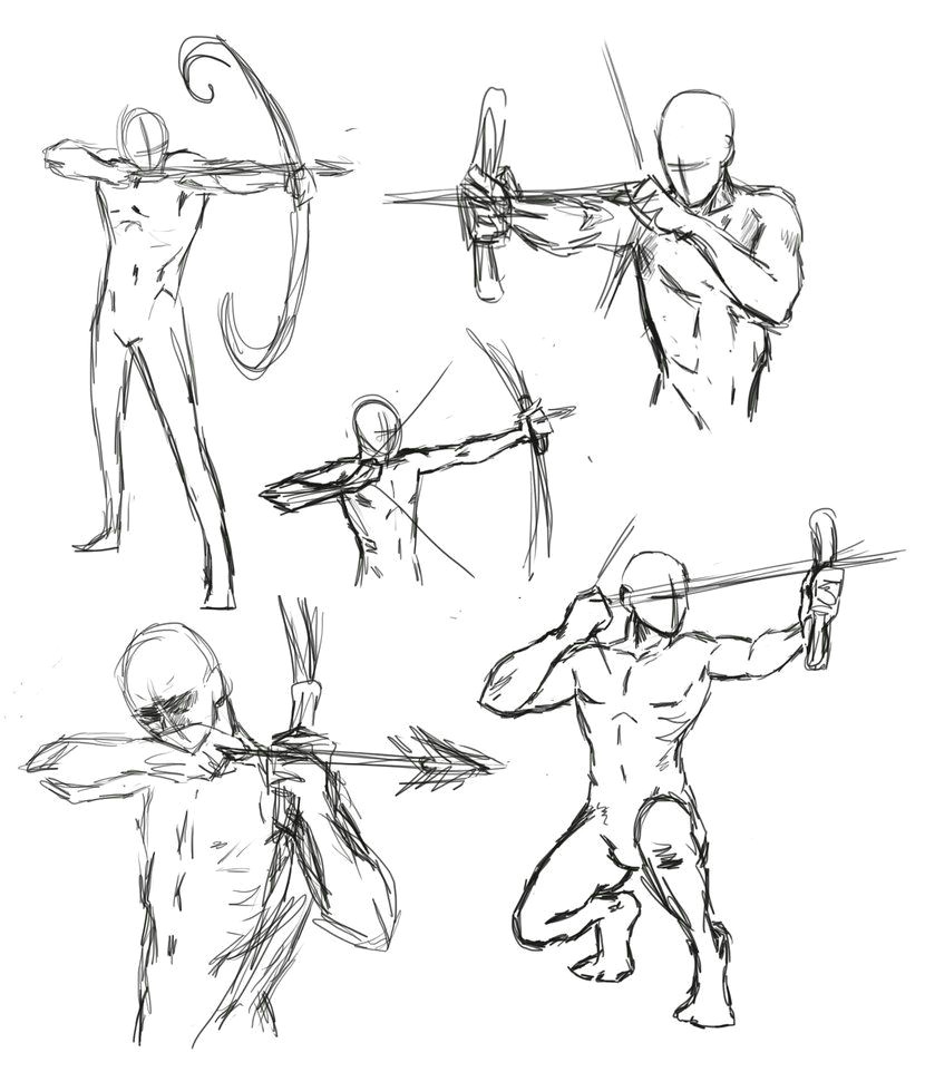 drawing bow poses by thealtimate on deviantart