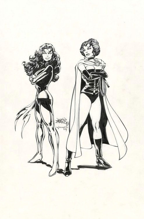 dark phoenix and black queen by john byrne