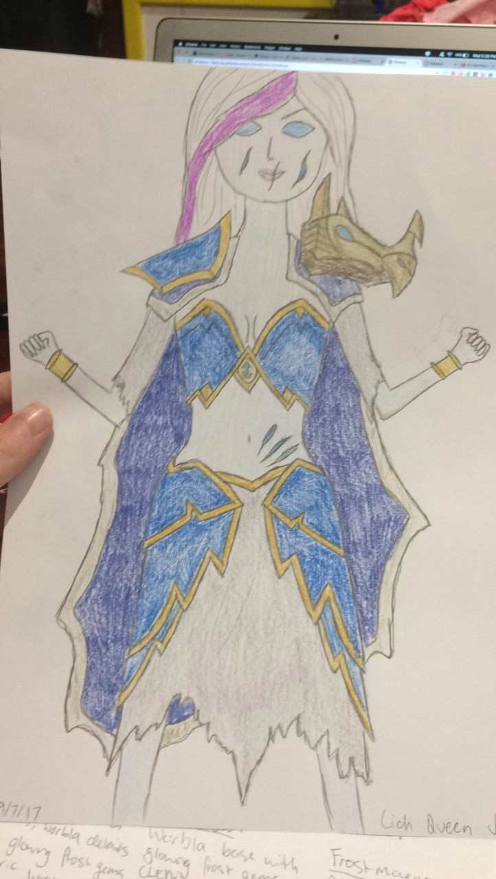 lich queen jaina drawing