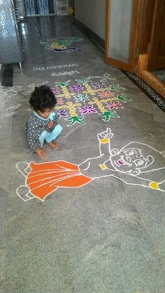 chota bheem rangoli