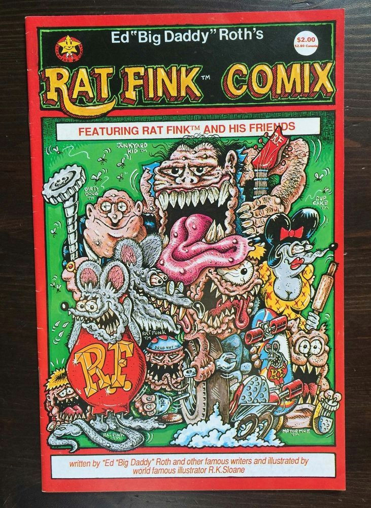 rat fink comix ratfink ed big daddy roth comic ratrod custom hot rod underground