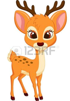 cute deer cartoon