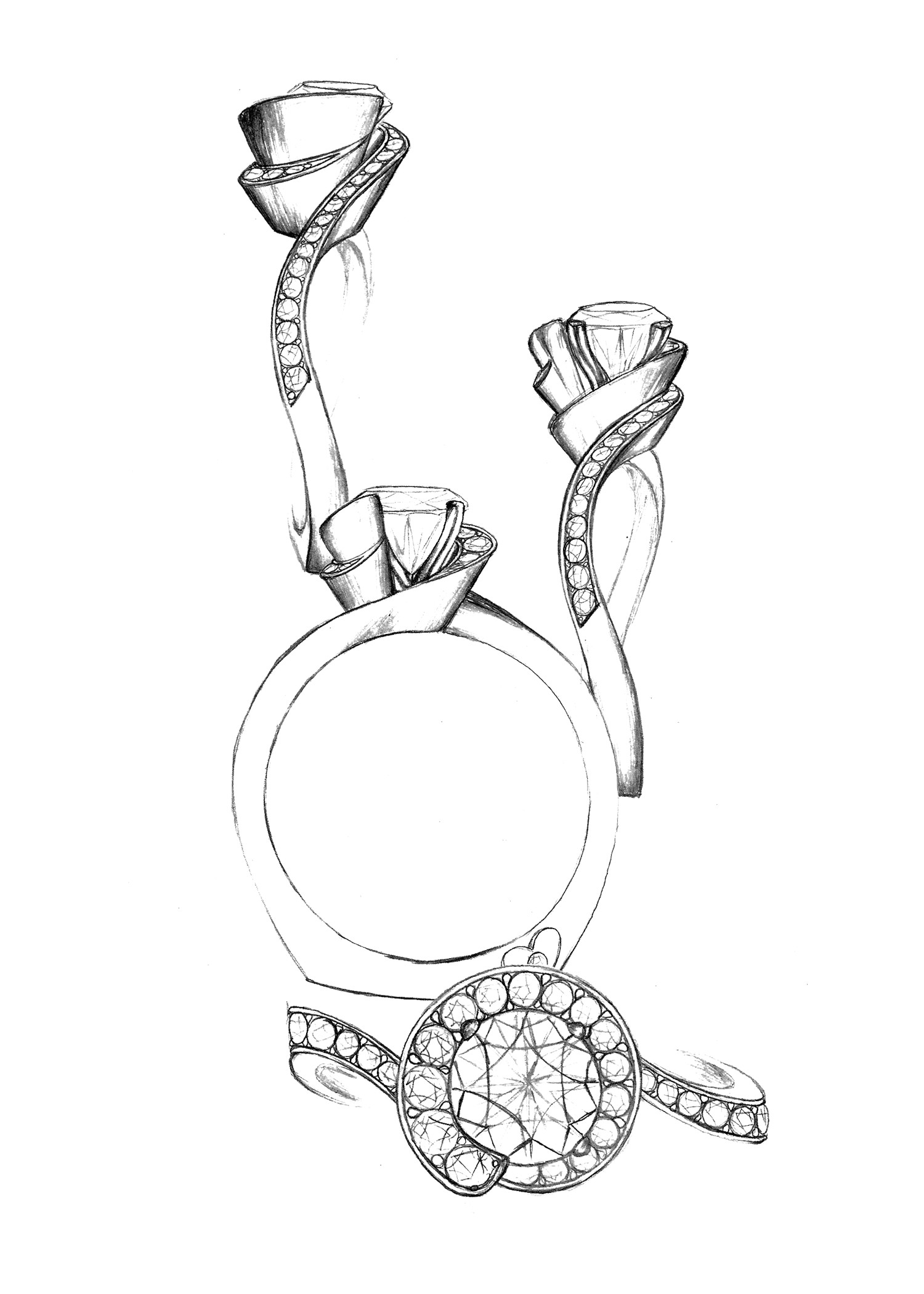 Cartoon Drawing Ring the Final Sketch for This Round which One is Your Favorite