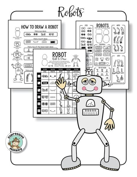 let you kids imaginations go wild with ideas while they try out different robot and rocket drawings easily download this drawing pdf it s out of this