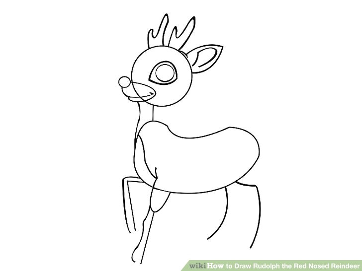image titled draw rudolph the red nosed reindeer step 3