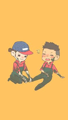 oh cute lovely couple sharing korean cartoon running man iphone wallpaper mobile9