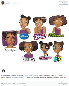 pics 17 year old black artist creates viral challenge to draw black women in cartoon styles