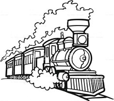 old choo choo train vector cartoon clipart stock vector art more