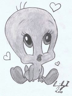 cute lil tweety art drawingspretty drawingslandscape drawingssimple