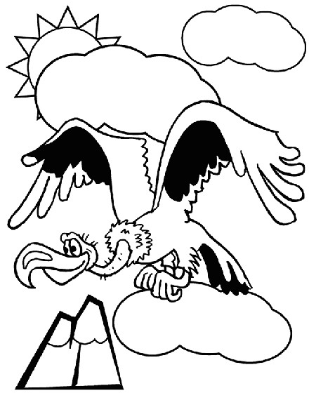 vulture coloring page