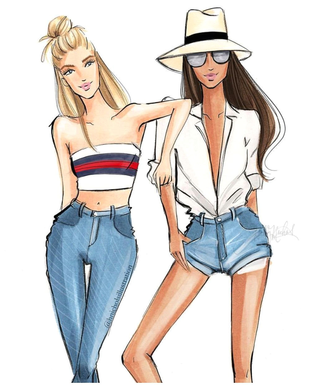 coastal cool fashionillustrations hnicholsillustration hnillustration etsy com be inspirational a mz manerz being well dressed is a beautiful form