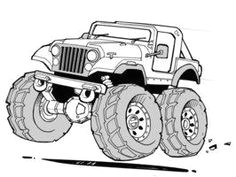 jeep drawing jeep tattoo jeep cj car drawings jeep cherokee monster
