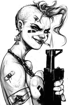 tank girl girl sketch female art jamie hewlett tank girl gorillaz