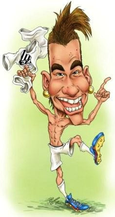 caricaturesa caricaturas neymar caricatures