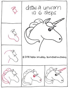 simple steps for unicorn easy drawings doodle drawings animal drawings doodle art