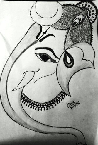 Cartoon Vinayagar Drawing Ganesh Ji Sketch Pencil Sketches In 2019 Sketches Art Sketches