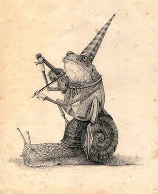 mark porter frog playing violin