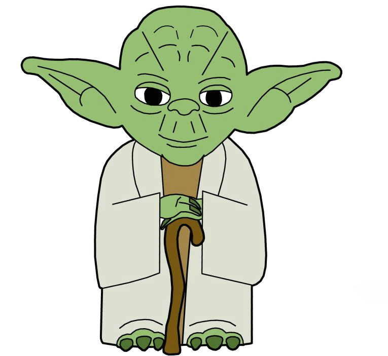 Cartoon Yoda Drawing Clip Art Yoda Cookies Star Wars Clip Art Yoda Drawing