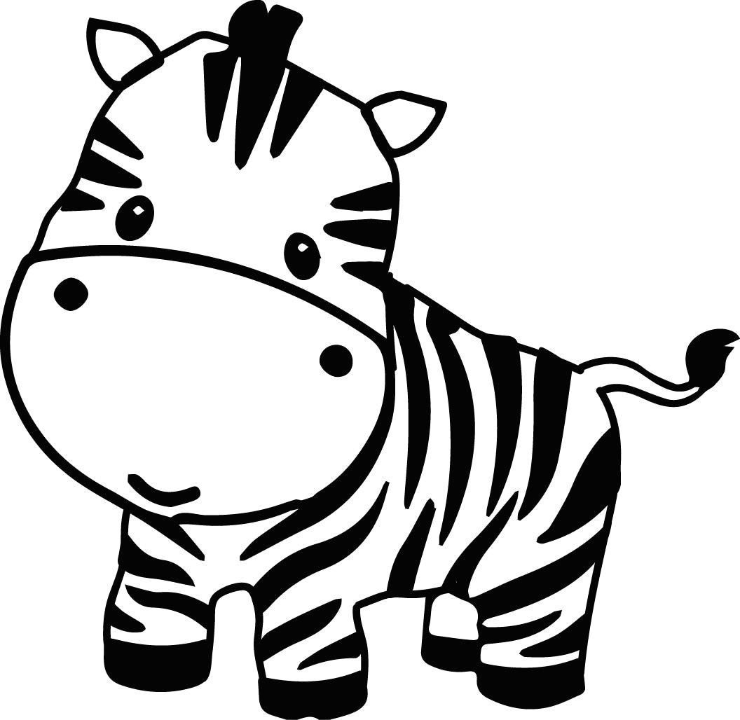 pages clip art zebra cute