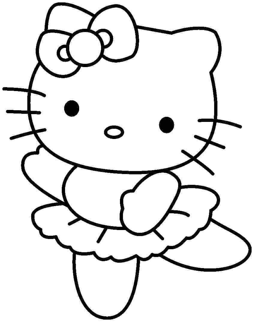 a cartoon saying hello colouring pages page 3