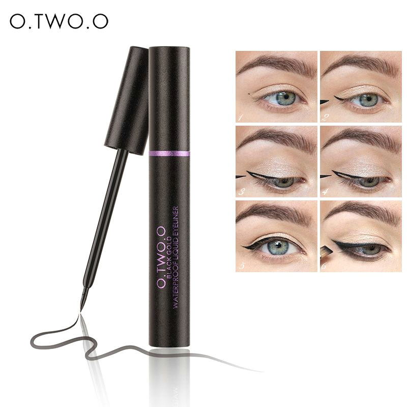 o 1pc new beauty cat style black long lasting waterproof liquid eyeliner eye liner pen pencil makeup cosmetic tool
