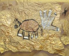 cave painting for kindergarten cave drawings class art projects cave painting aboriginal art