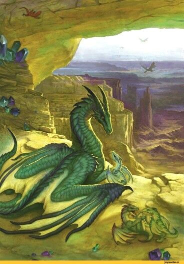 dragon green baby cliff dragons