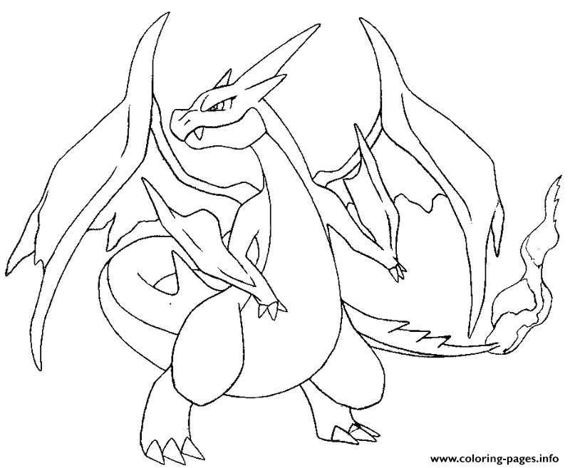 mega charizard coloring page best of mega pokemon y evolved pokemon charizard colouring book to print