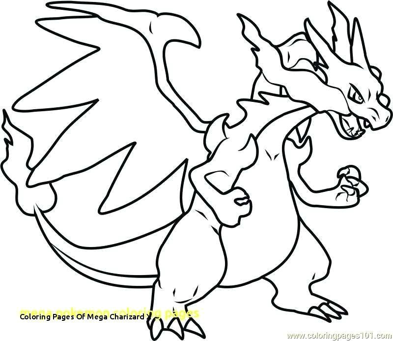 coloring pages mega charizard x