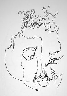 blind contour drawing portrait remember how much fun this was contour
