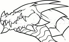 draw a dragon head step by step drawing sheets added by dawn