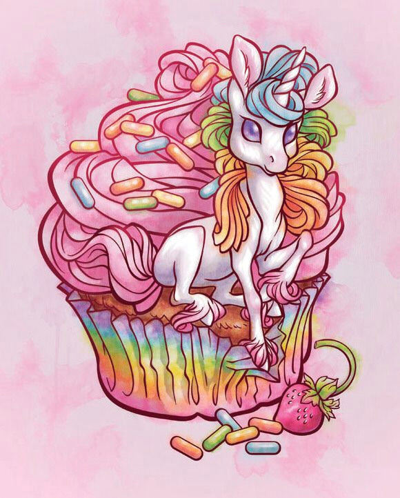 unicorn cupcake