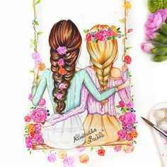 uniikawaii bff drawings tumbler drawings drawings for best friends cute drawings