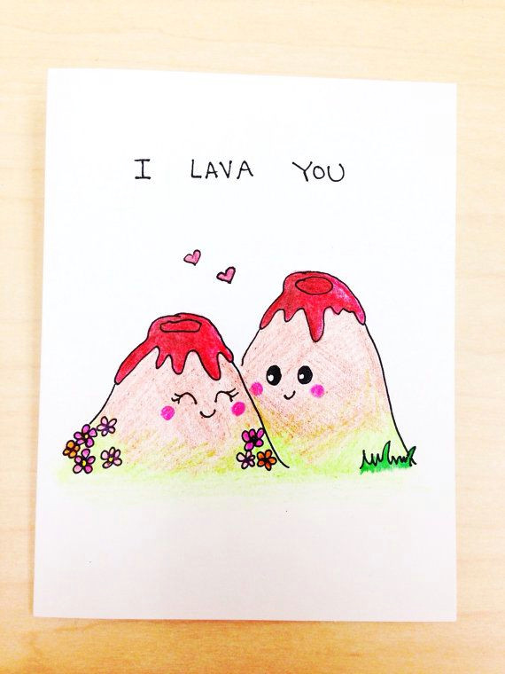 i lava you funny love card funny anniversary card cute boyfriend card silly hand drawn card quirky pun card
